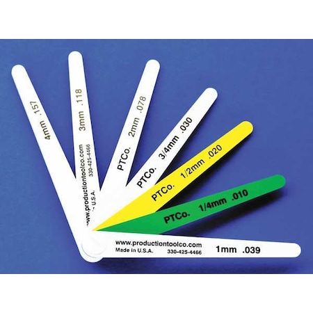 Assembly Tool Feeler Gauge, 0.452 In Thick, 4 In L Blade LC - 7