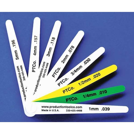 Assembly Tool Feeler Gauge, 0.649 In Thick, 4 In L Blade L - 8