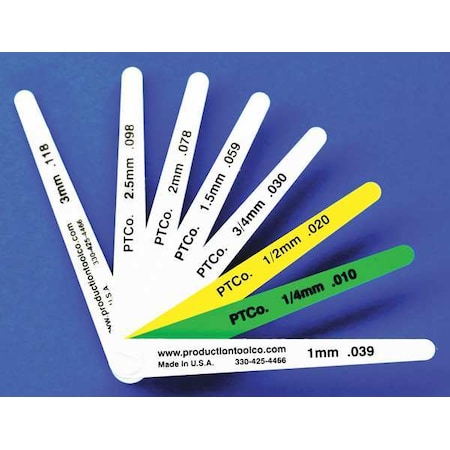Assembly Tool Feeler Gauge, 0.452 In Thick, 4 In L Blade L - 812