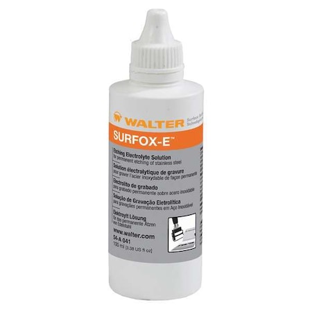 Walter Surface Technologies Etching Solution, 3.4 oz. 54A041