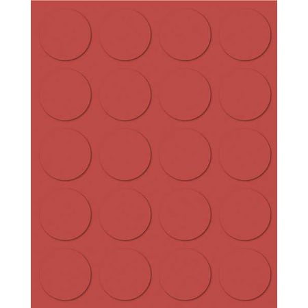 Magna Visual Magnetic Round Indicators, Red, PK20 FI-123