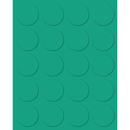 Magna Visual Magnetic Round Indicators, Green, PK20 FI-126