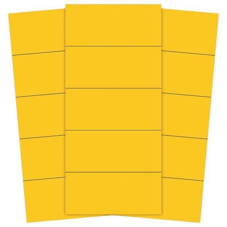 Magna Visual Magnetic Strips, Pre-Cut, 2in, Yellow, PK25 PMR-722