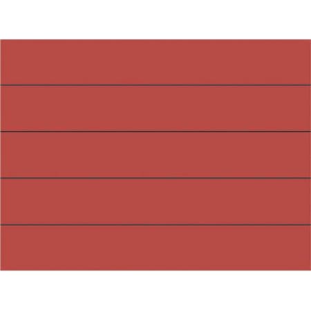 Magna Visual Magnetic Strips, Pre-Cut, 6 in., Red, PK25 PMR-763