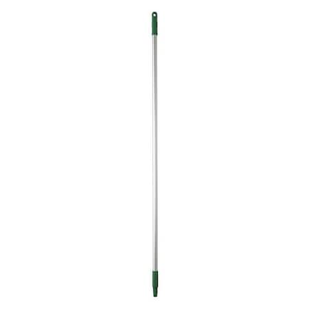 Vikan 1460mm Color Coded Handle, 1 in Dia, Green, Aluminum 29592