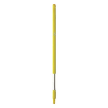 Vikan 1025mm Color Coded Handle, 1 1/4 in Dia, Yellow, Stainless Steel 29836