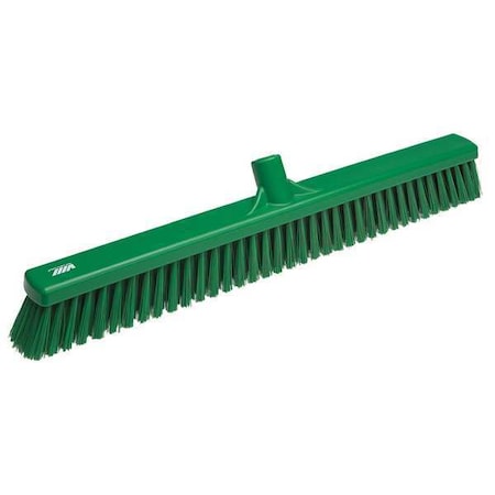 Vikan 24 in Sweep Face Broom Head, Soft, Synthetic, Green 31992