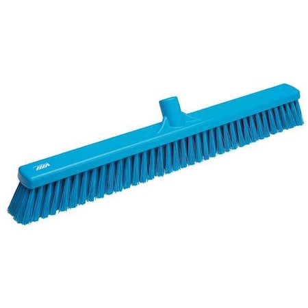 Vikan 24 in Sweep Face Broom Head, Soft, Synthetic, Blue 31993