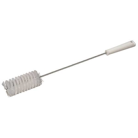Vikan 2" W Tube and Valve Brush, Medium, 13 25/64 in L Handle, 5 in L Brush, White, 20 in L Overall 53795