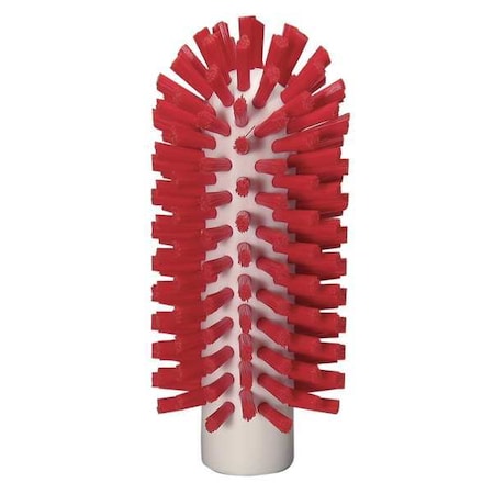 Vikan 2 3/8 in W Tube and Pipe Brush, Stiff, Not Applicable L Handle, 5 1/2 in L Brush, Red 5380634