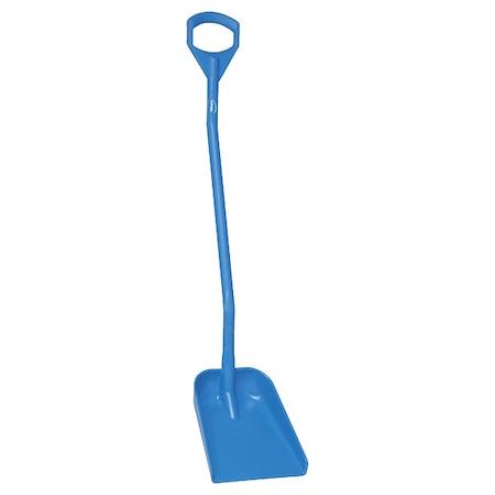 Remco Ergonomic Square Point Shovel, Polypropylene Blade, 50 in L, Blue, Polypropylene Handle 56113