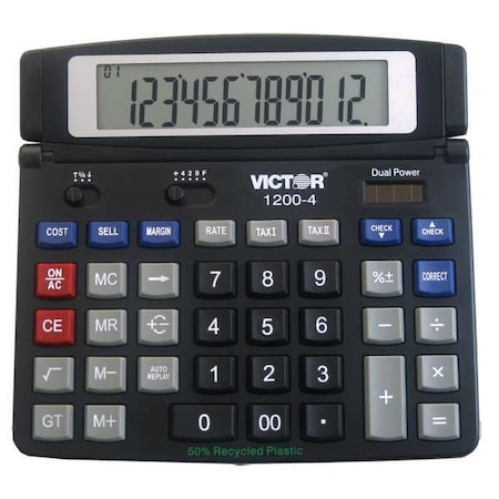 Victor Technology Calculator, Desktop, 12 Digits 1200-4