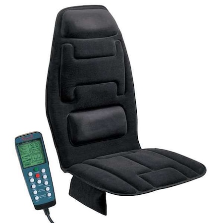 Comfort Products Massage Seat Cushion, 10 Motor with Heat, Black 60-2910