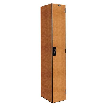 Hallowell Wardrobe Locker, 12 in W, 18 in D, 72 in H, (1) Tier, (1) Wide, Light Wood PHL1282-1A-FA