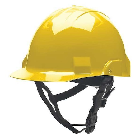 Bullard Fire/Rescue Helmet, Thermoplastic, Standard Sure-Lock(R) Ratchet Headband, Yellow, , Front Brim A2YLS