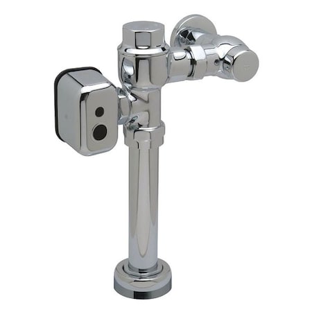 Zurn Toilet Automatic Flush Valve, 1.28 gpf gpf, Polished Chrome, 1 in IPS, 1 1/2 in Spud Coupling ZEMS6200-HET.0001