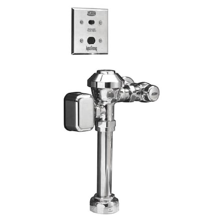 Zurn Toilet Automatic Flush Valve, 1.6 gpf gpf, Polished Chrome, 1 in, 1 1/2 in Spud Coupling ZEMS6000AV-WS1