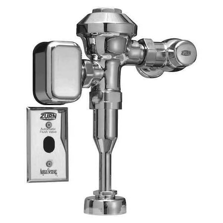Zurn Urinal Automatic Flush Valve, 1 gpf gpf, Polished Chrome, 3/4 in, 3/4 in Spud Coupling ZEMS6003AV-WS1