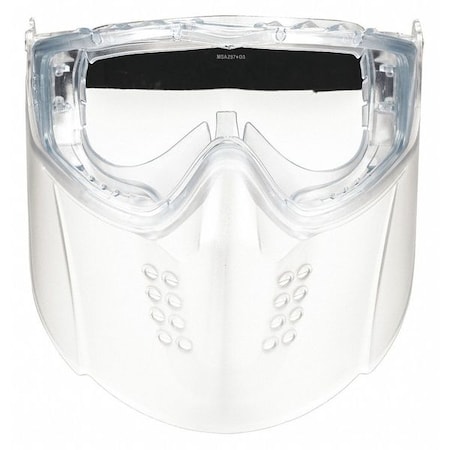 MSA SAFETY Faceshield Goggle Assembly, Anti-Fog/Anti-Scratch, ANSI Dust/Splash Rating D3, Clear Visor 10150069