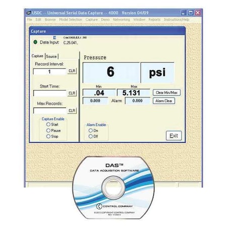 Control Co Data Acquisition System, 6 ft. Wire 4099