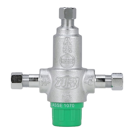Wilkins Thrmostatc MixingValve, 3/8 in, Compression 38-ZW3870XLT