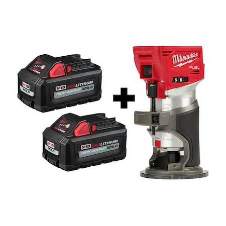 MILWAUKEE TOOL Cordless Compact Router, M18 Battery 48-11-1862, 2723-20