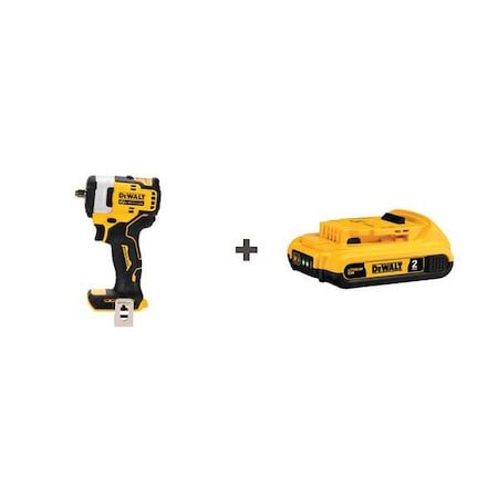 Dewalt 20V MAX Impact Wrench, Cordless, 38 in w/ Battery DCF913B/DCB203