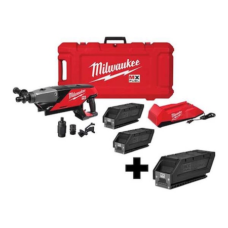 Milwaukee Tool MX FUEL Handheld Core Drill Kit + MX FUEL CP203 Battery Pack MXF301-2CP, MXFCP203