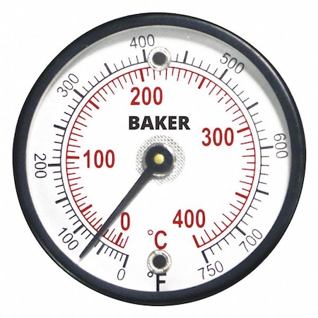 Baker Instruments Thermometer, Magnetic Surface, F/C 314FC