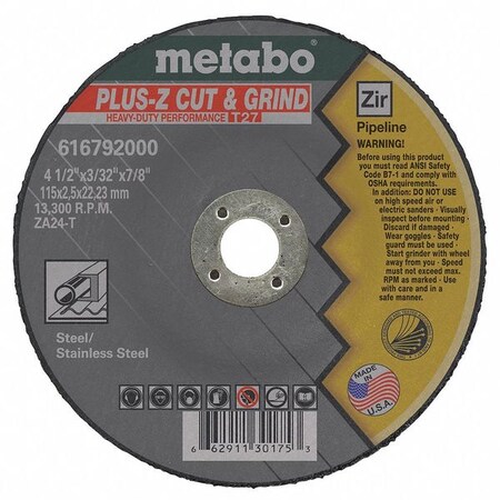 Metabo M-Calibur Type 1 Cutting Wheel – 4-1/2