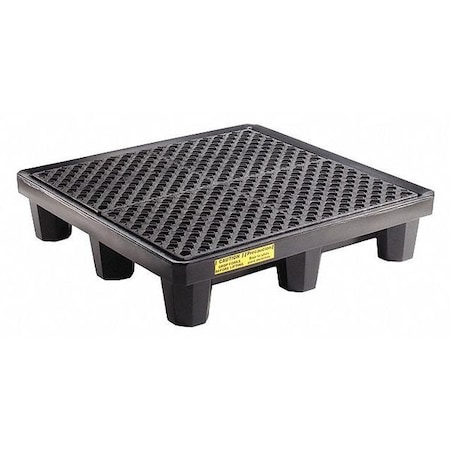 Pig Spill Pallet, 66 gal Spill Capacity, 4 Drums, 5,000 lb Load Capacity PAK606-WD