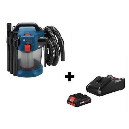 Bosch Cordless Vacuum Kit, 18V GAS18V-3N+ GXS18V-15N15