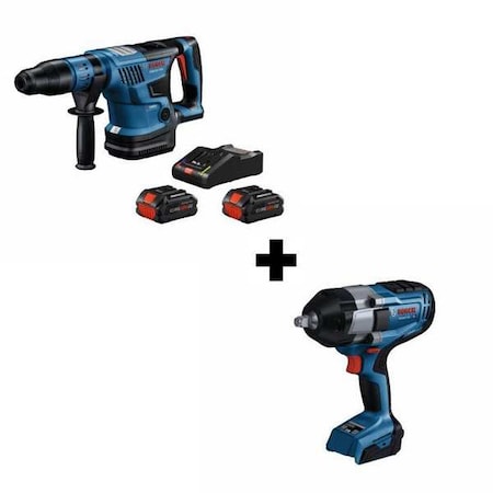 Bosch Cordless Tool Combination Kit, 18V GBH18V-36CK24 + GDS18V-740N