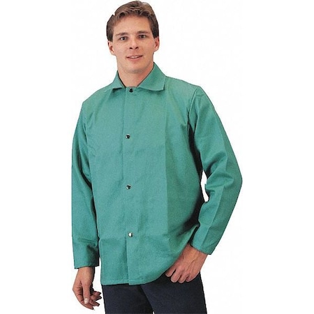 Tillman Flame Retardant Jacket, 30" L, Green, XL 6230XL