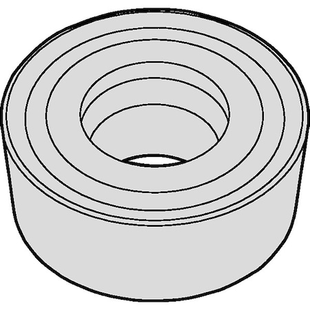 Widia Diamond Turning Insert, Round, 0.2362 in, None, Carbide RCMT0602M0