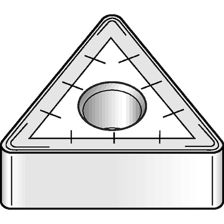 Widia Diamond Turning Insert, Triangle, 4, TNMM, 1/16 in, Carbide TNMM4348