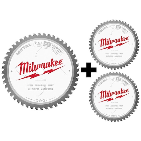 Milwaukee Tool Circular Saw Blades, 7 1/4 in, 48 Teeth 48-40-4235,48-40-4235,48-40-4235