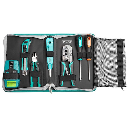 Proskit CAT 5 Termination Kit, Tool Case, 7 Pieces PK-2636
