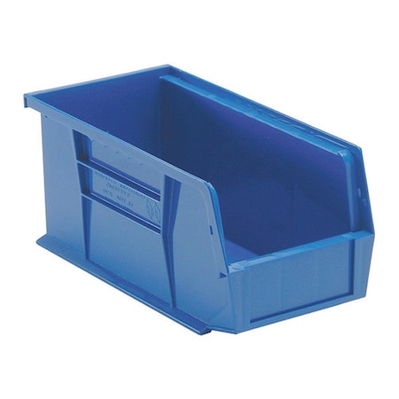 Quantum Storage Systems Hang & Stack Storage Bin, Polypropylene, Blue, 5 in H, 5-1/2 in W, 10-7/8 in L, 8 PK K-QUS230BL-8
