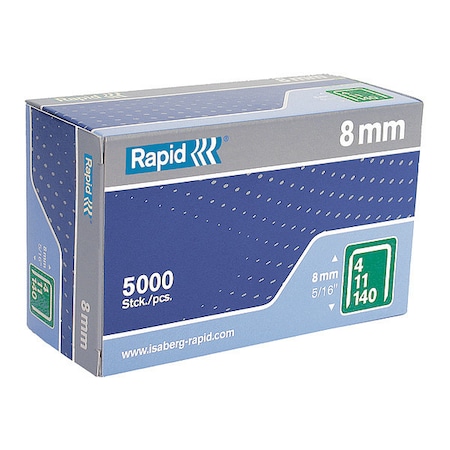 Rapid Staples 11, FlatWire, 5/16", PK5000 23520300