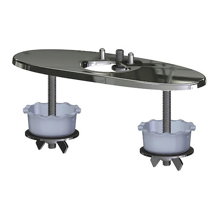 Chicago Faucet Cover Plate, 4", EQ Faucets, Curved/Hgh Arc EQ-A12-KJKCP