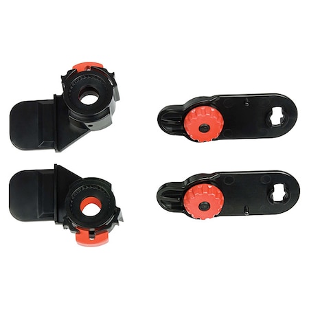 Jackson Safety Hard Hat Interchange System, For Use With Hard Hat, Welding Helmet Black, Red, 6 PK 38426