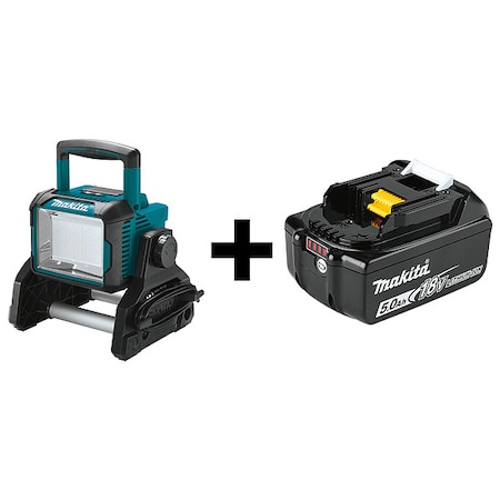 Makita WorkLightKit, LED, 3,000lm, (1)5.0Ah DML811 + BL1850B