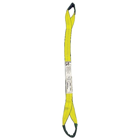 Mazzella Web Sling, 2Ply, Twst Eye, 2x10ft., M151039 TE2902X10PV MZ