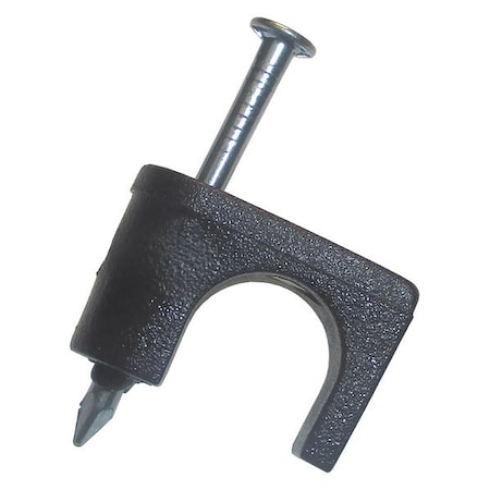 Gardner Bender Plastic Coaxial Staple, Black, 1/4", PK25 PSB-1650T