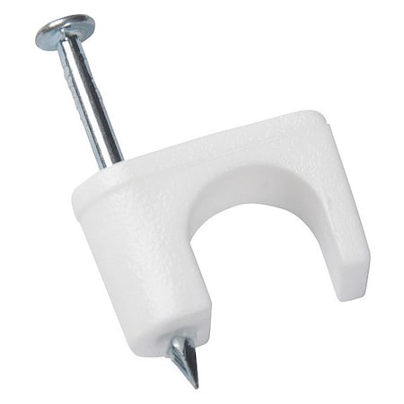 Gardner Bender Coaxial Staple, White, 1/4" Wood App, PK200 PSW-200BG