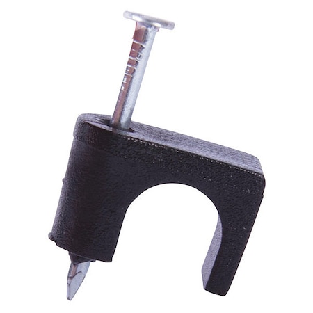 Gardner Bender Coaxial Staple, Blk, 1/4" Wood App, PK100 PSB-100B