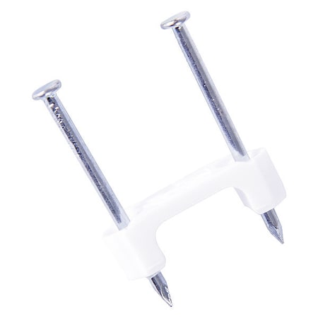 Gardner Bender Cable Staple, Plastic NM, White, 1/2", PK250 PS-250N