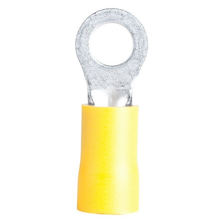 Gardner Bender Ring Terminal, 3/8 in Stud Size, Vinyl Insulated, Crimp Termination Only, 4 PK 14-098