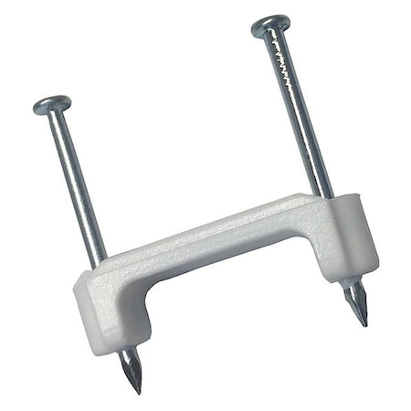 Gardner Bender Cable Staple, Plastic NM, White, 3/4", PK50 PS-75N